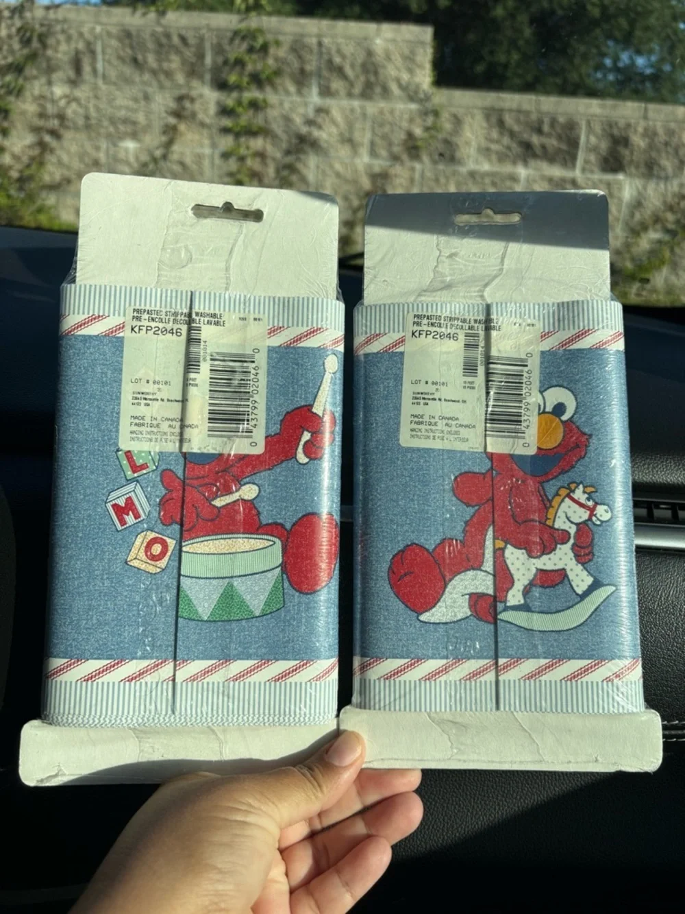 vintage 1995 Sunworthy Sesame Street pre-pasted wallpaper border set of 2 New